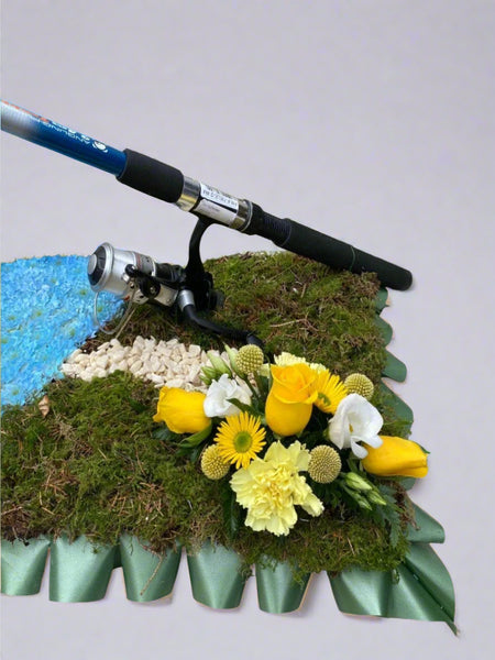 bouquet of fishing poles 28"L Pole Black/Brown/White Mm9027 Greeting Cards by Lovepop Fishing Lure Bouquet