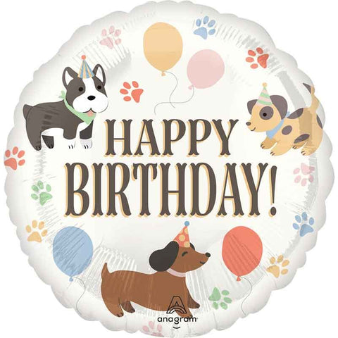 Happy Birthday Pawsome Party 18" Balloon
