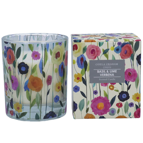 Gisela Graham London Boxed Scented Candle - Basil & Lime Verbena