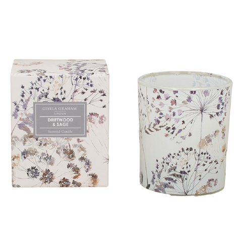 Gisela Graham London Boxed Scented Candle - Driftwood & Sage