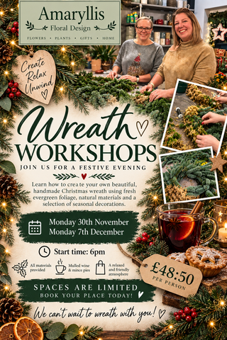 Amaryllis Wreath Workshops 2026