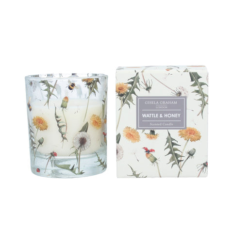 Gisela Graham London Boxed Scented Candle - Wattle & Honey