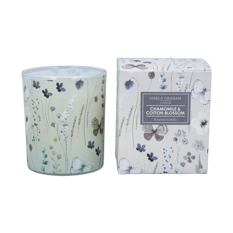 Gisela Graham London Boxed Scented Candle - Chamomile & Cotton Blossom