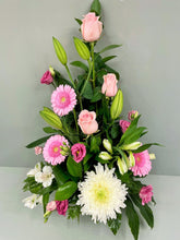 Elegance Flower Arrangement in a Ceramic Pot -(Pastel Colours) - From