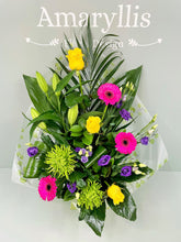 Modern Front Facing Flower Bouquet -(Vibrant Colours) - From