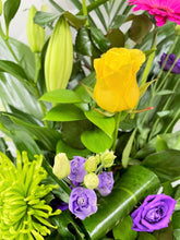 Modern Front Facing Flower Bouquet -(Vibrant Colours) - From