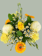 Flower Vase Arrangement -(Yellow Tones) - from