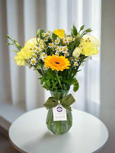 Flower Vase Arrangement -(Yellow Tones) - from