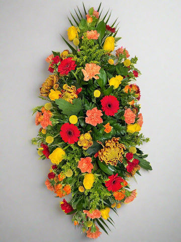 Autumn Double Ended Casket Spray-From