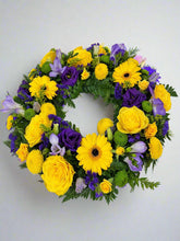 Beautiful Classic Wreath (Yellows & Lavender) - From