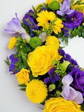 Beautiful Classic Wreath (Yellows & Lavender) - From