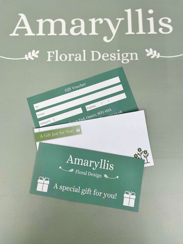 Amaryllis Gift Cards- From