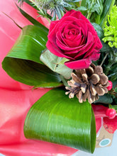 Modern Festive Front Facing Arrangement (Reds)-From