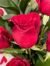 Modern Dozen Front Facing Rose Bouquet