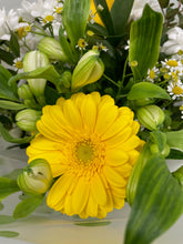 Yellow Spring Tones aqua Bouquet -From