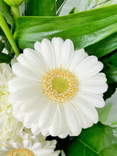 Modern Front Facing Flower Bouquet -(White Tones) - From