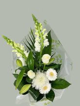 Modern Front Facing Flower Bouquet -(White Tones) - From