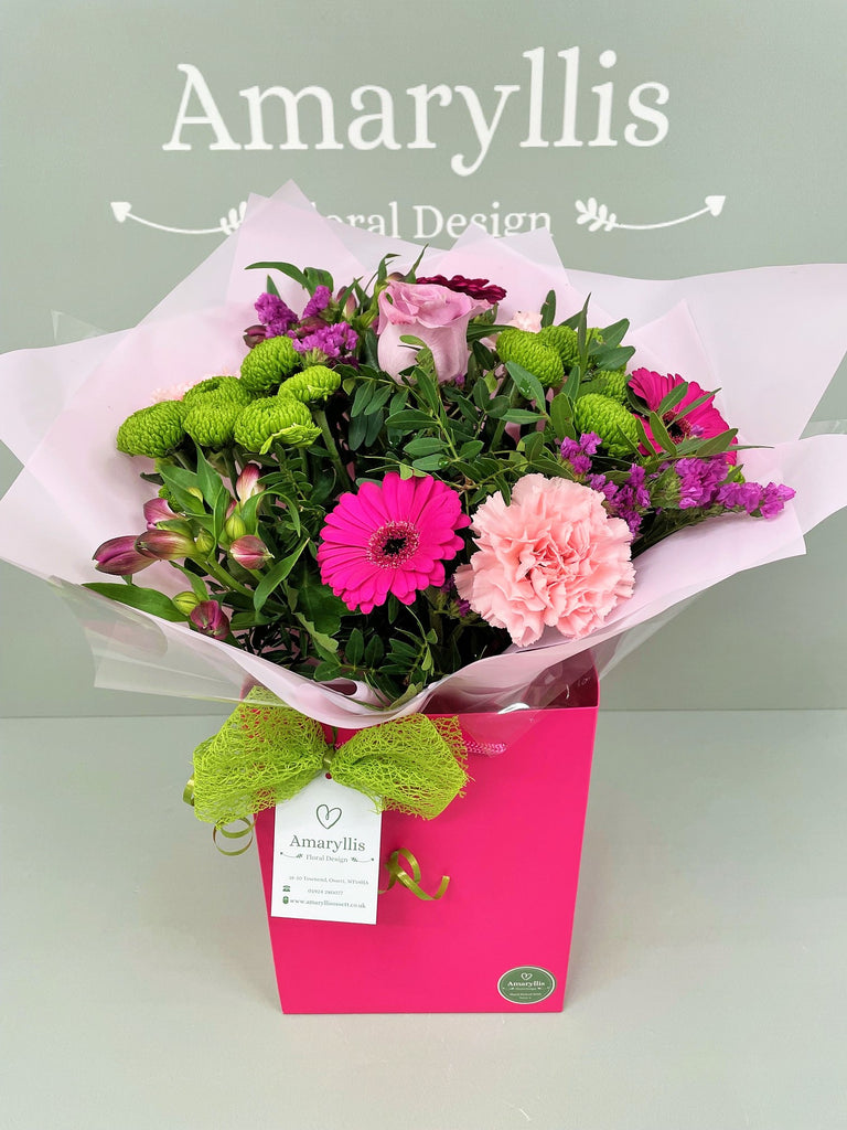 Postal Range -Hand Tied Flower Bouquet in Water -(Vibrant Colours) - From