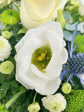 Winter Whites in a Christmas Hat Box Arrangement