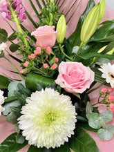 Modern Front Facing Flower Bouquet -(Hint of Pink) - From