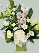 Grand Orchid & Lily Flower Arrangement (Neutral Colours)