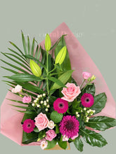 Modern Front Facing Arrangement (Cerise Tones)-from