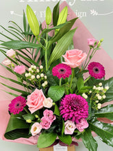 Modern Front Facing Arrangement (Cerise Tones)-from