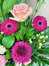 Modern Front Facing Arrangement (Cerise Tones)-from