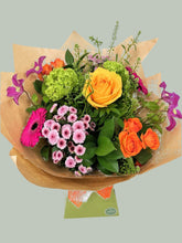 Spring Time Pastels Aqua Hand tied Bouquet - From