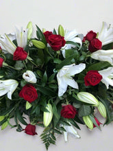 Rose and Lily Double Ended Casket Spray-From