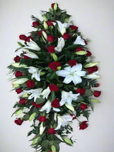 Rose and Lily Double Ended Casket Spray-From