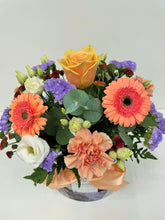 Peach & Lavender Hatbox Arrangement - From