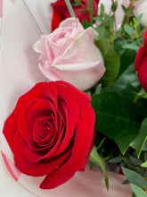 Valentine's Mix Rose Bouquet (12 or 24 Rose option)- From