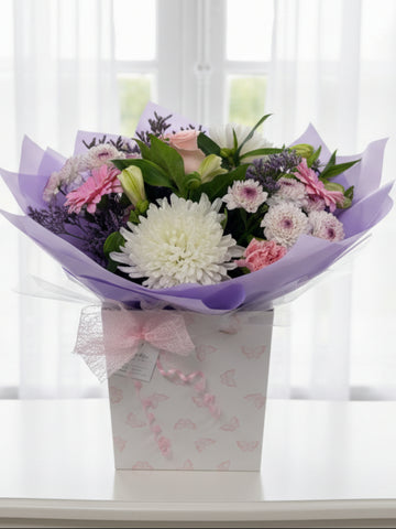 Pink Butterfly Giftbag Bouquet -from