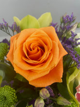 Vibrant Blooms Hatbox Arrangement-From