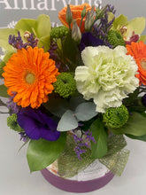 Vibrant Blooms Hatbox Arrangement-From