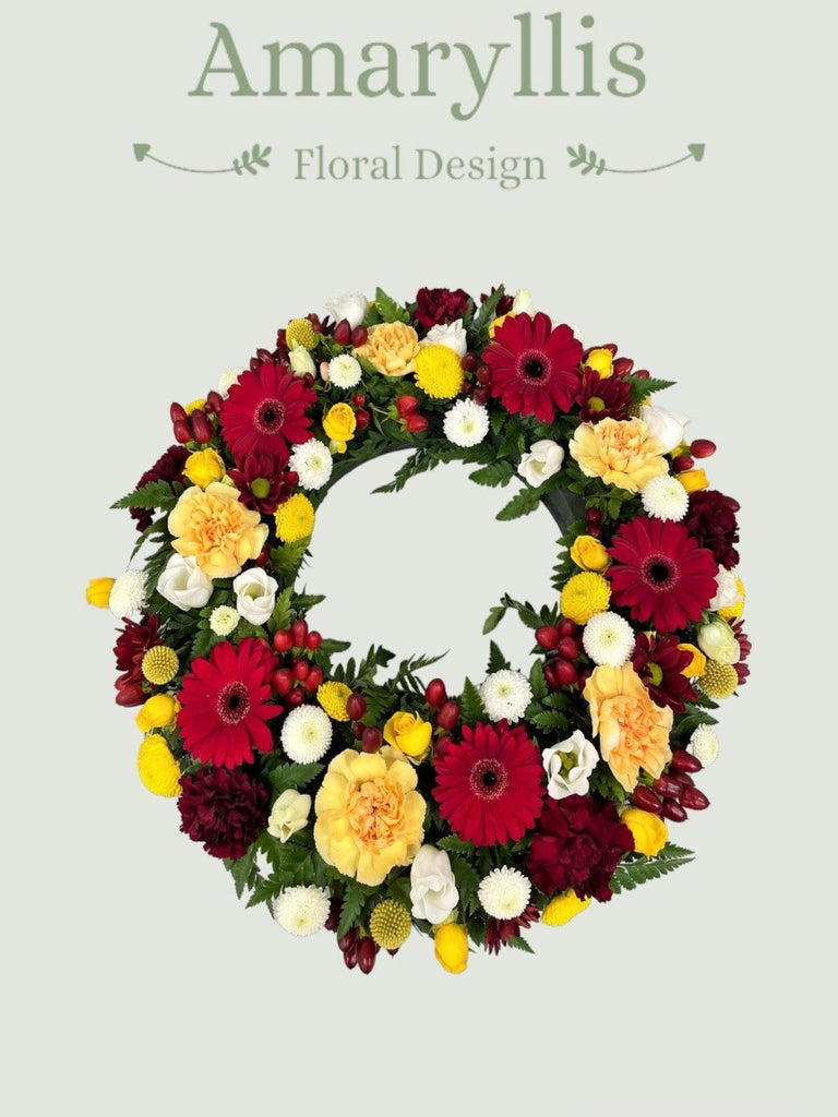 Beautiful Classic Wreath (Choose Your Colours) - From