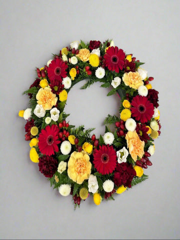 Beautiful Classic Wreath (Choose Your Colours) - From