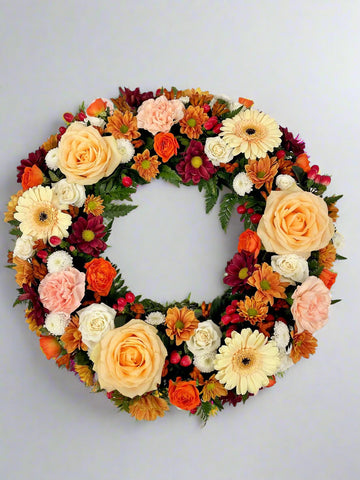 Beautiful Classic Wreath (Autumn Colours) - From