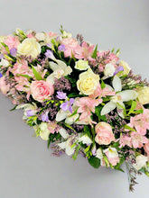 Pastel Colours Double Ended Casket Spray-From