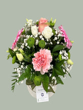 Hat Box Flower Arrangement- (Pastel Colours) -from