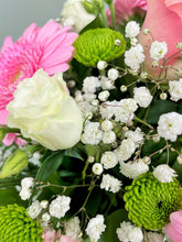 Hat Box Flower Arrangement- (Pastel Colours) -from