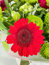 Hand Tied Flower Bouquet in Water -(Red Tones) - From