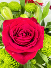 Hand Tied Flower Bouquet in Water -(Red Tones) - From