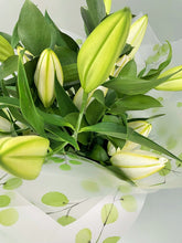 Hand Tied Lily Bouquet in Water (White or Pinks) - from