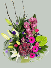 Grand Orchid & Lily Flower Vibrant Arrangement -From