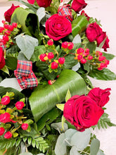 Rose and Berries Teardrop Spray (Choice of Colours) -From