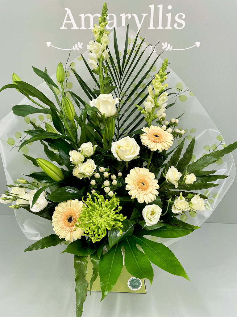 Individually Made Modern Front Facing Bouquet in (Neutrals) - From