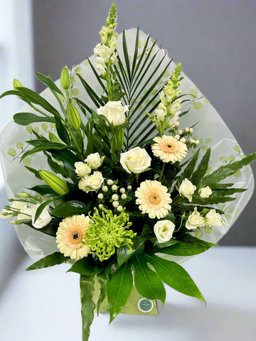 Modern Front Facing Flower Bouquet -(Neutral Colours) - From