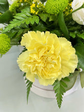 Hat Box Flower Arrangements -(Yellow Tones) -from